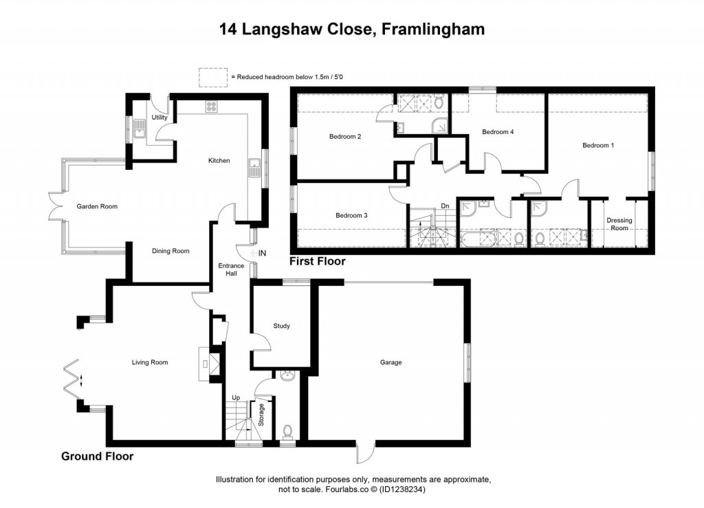 Floorplans For Langshaw Close, Framlingham, Suffolk