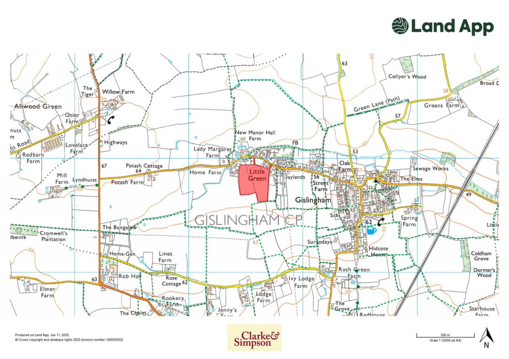 Floorplans For Land at Gislingham