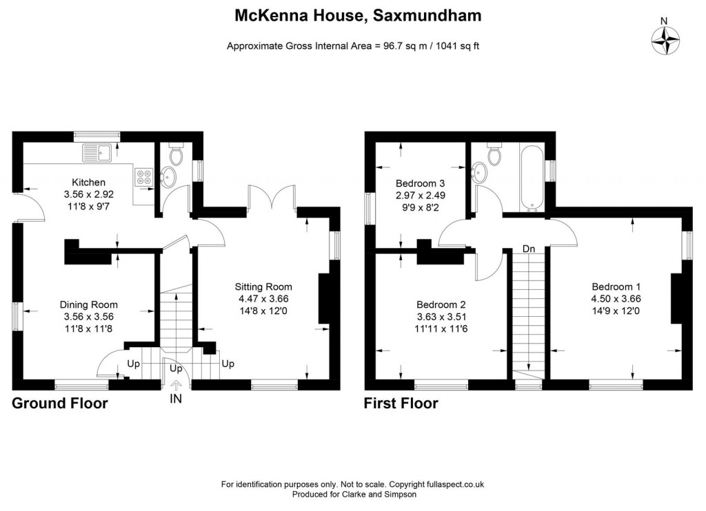 Floorplans For Street Farm Road, Saxmundham, Suffolk 
