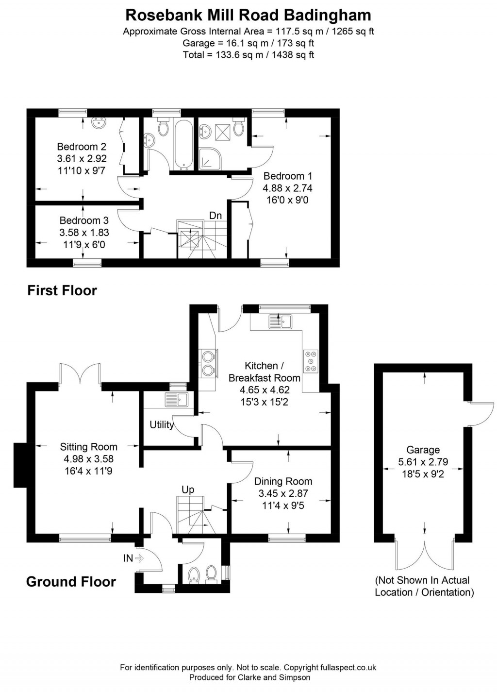 Floorplans For Badingham, Nr Woodbridge, Suffolk