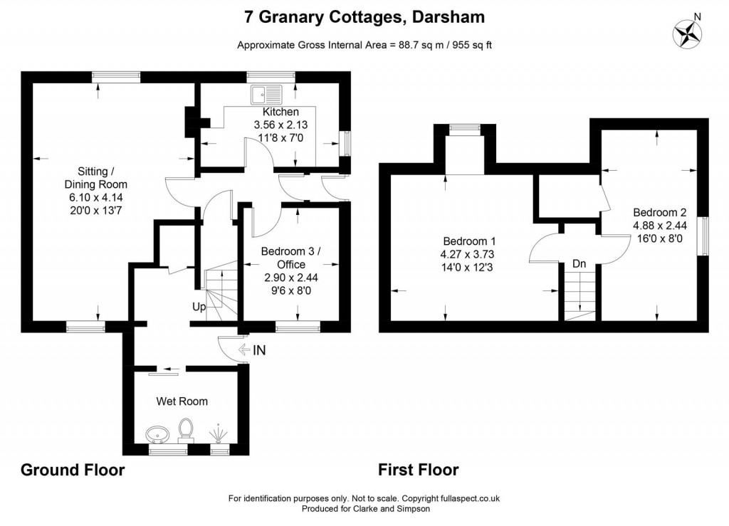 Floorplans For Darsham, Saxmundham, Suffolk