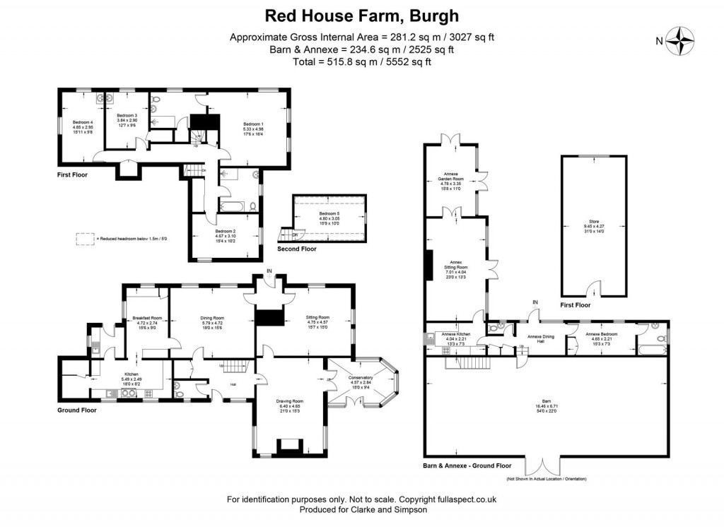 Floorplans For Burgh, Nr Woodbridge