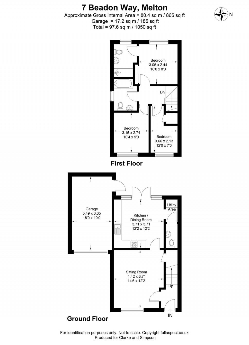 Floorplans For Melton, Near Woodbridge, Suffolk 