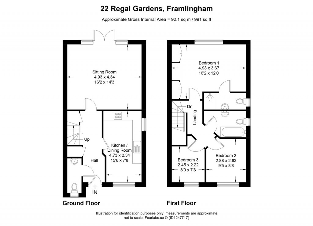 Floorplans For Regal Gardens, Framlingham, Suffolk 