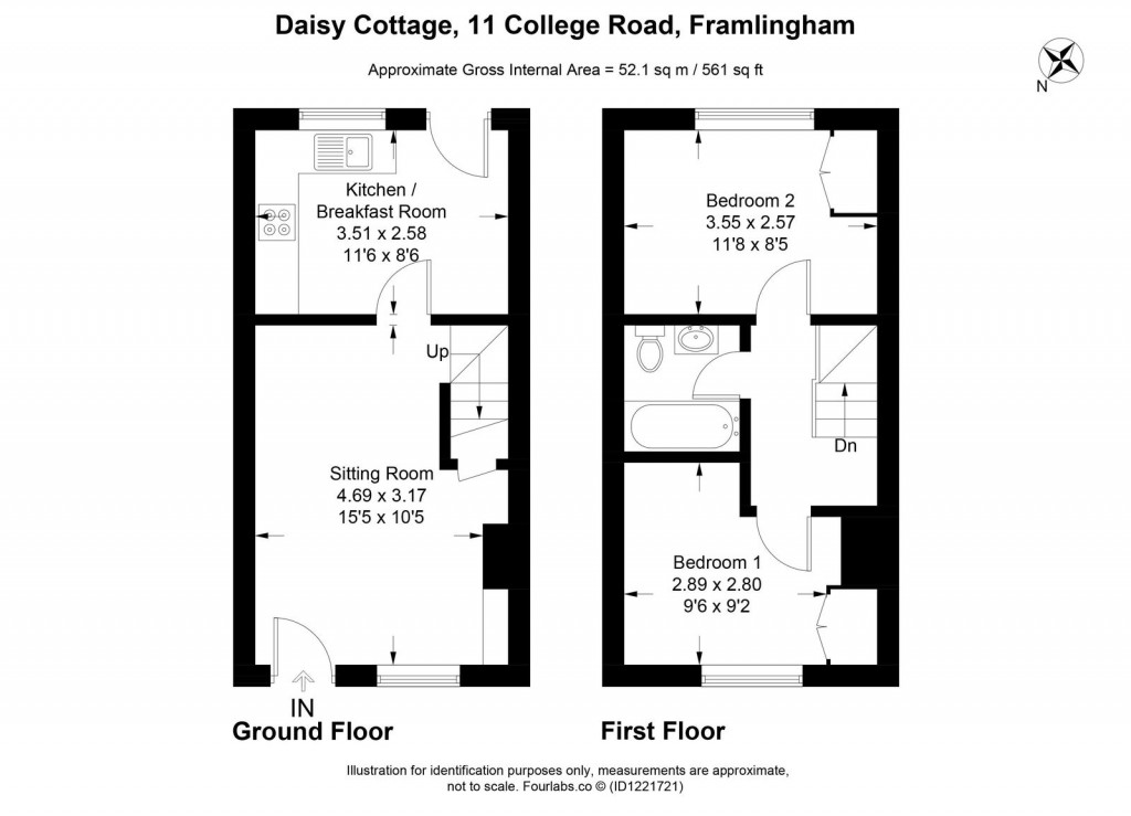 Floorplans For College Road, Framlingham, Suffolk