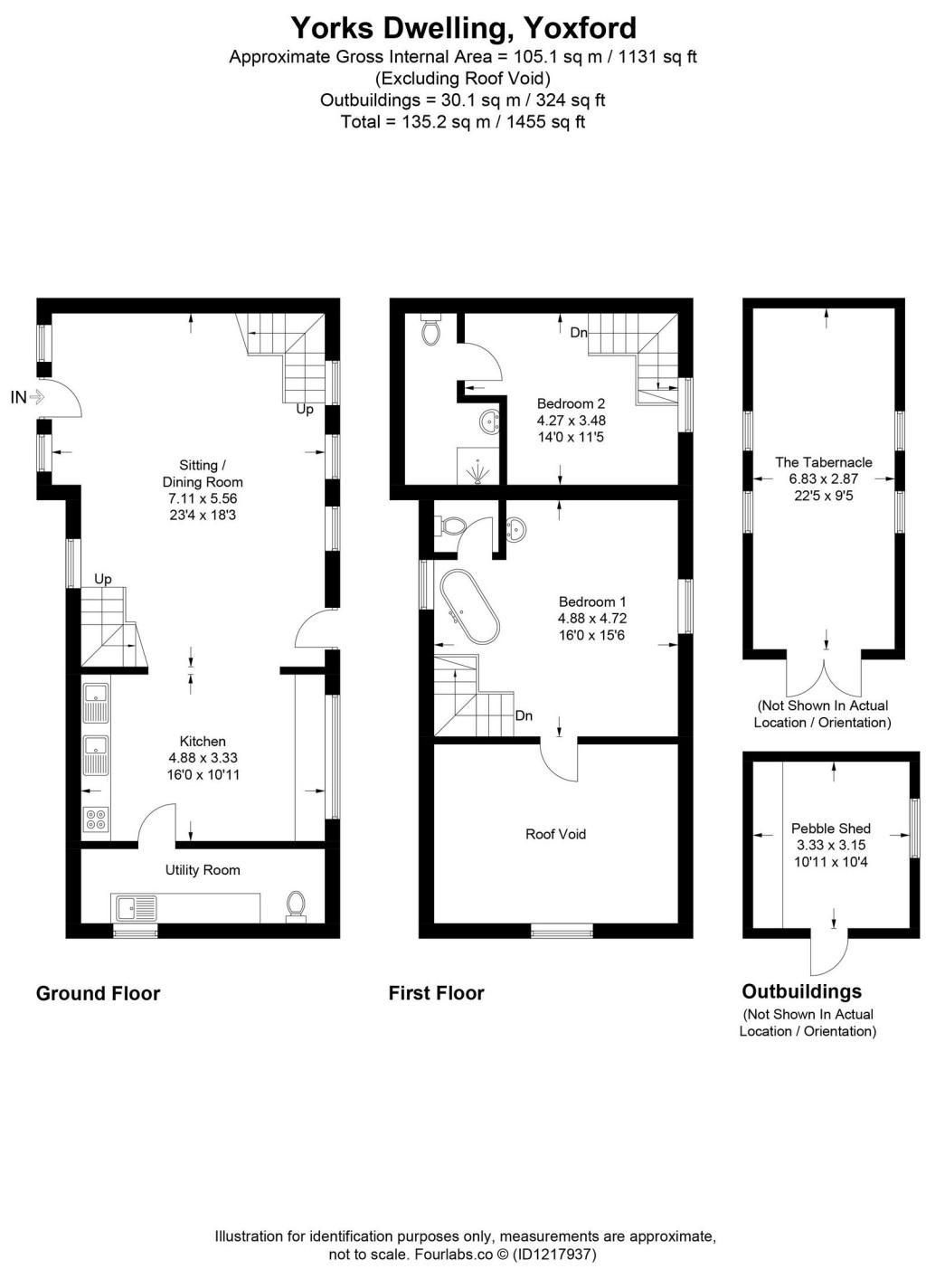 Floorplans For Yoxford, Nr Heritage Coast, Suffolk 