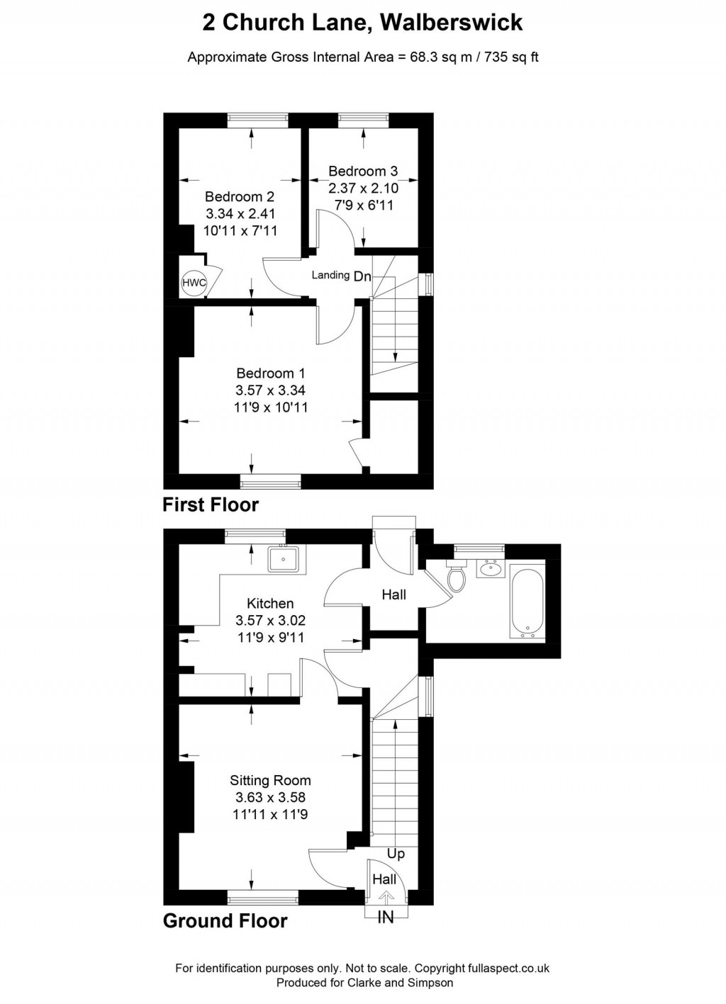 Floorplans For Walberswick, Heritage Coast