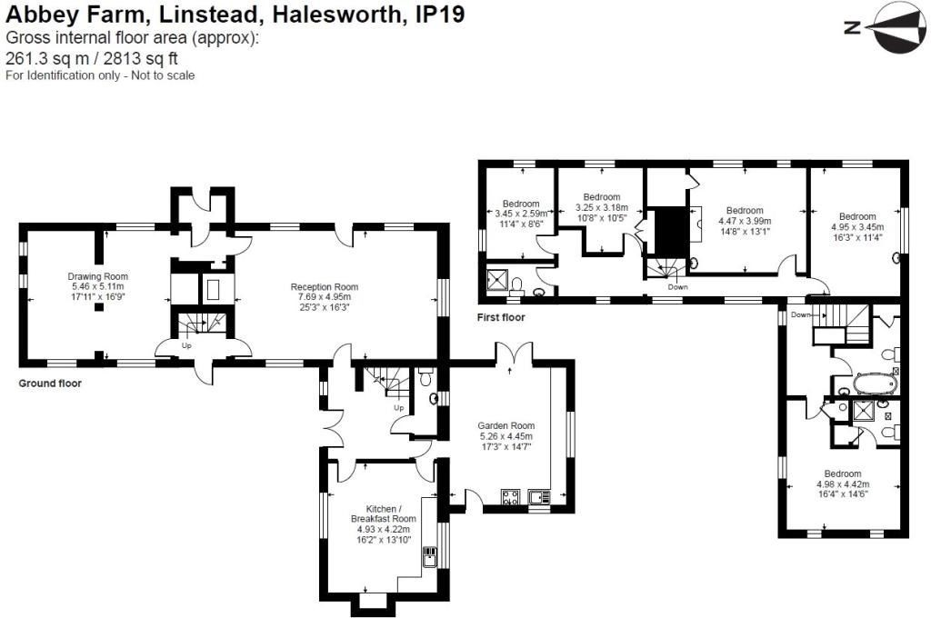 Floorplans For Linstead, Near Halesworth, Suffolk