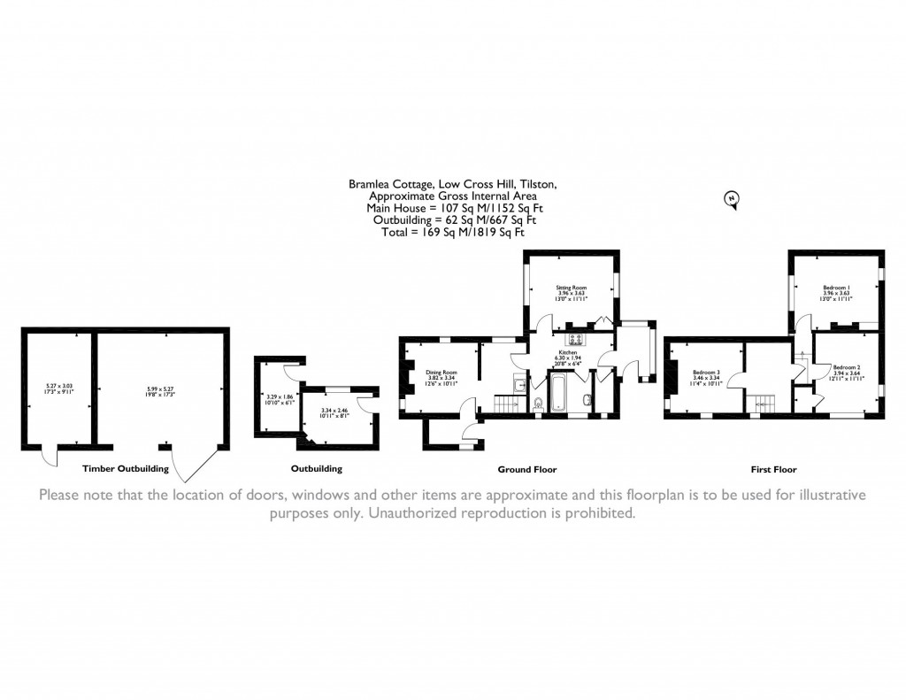 Floorplans For Low Cross Hill, Tilston