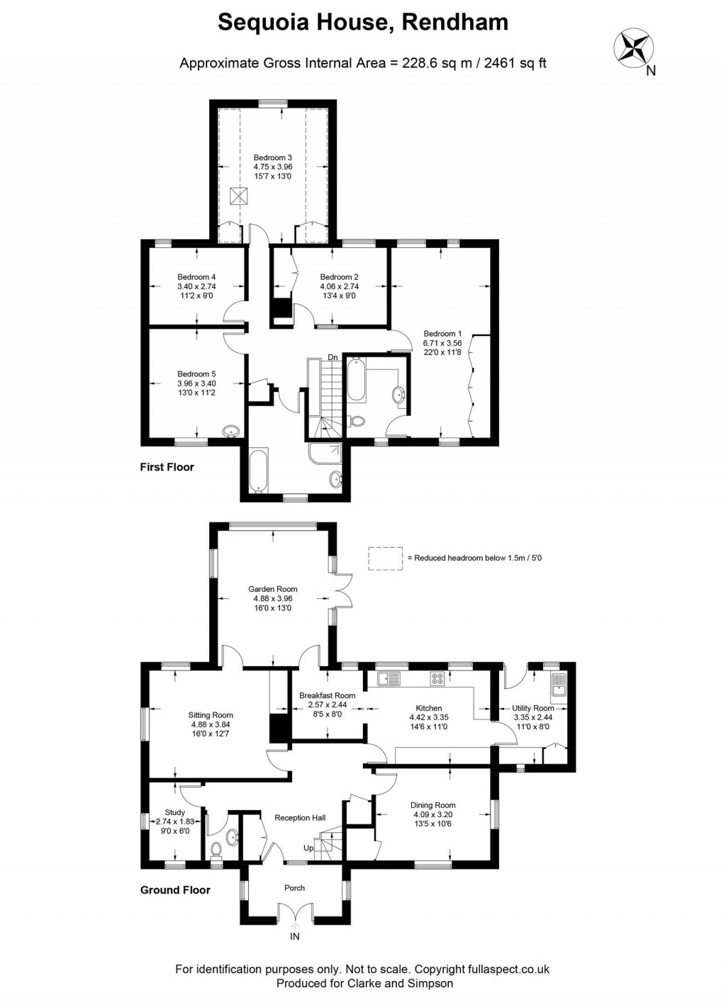 Floorplans For Bruisyard, Nr Framlingham, Suffolk