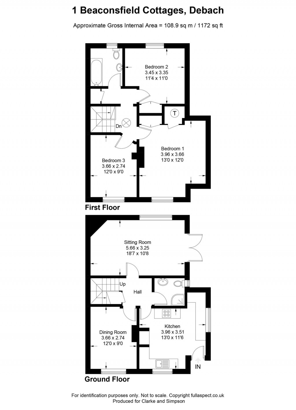 Floorplans For Debach, Nr Woodbridge, Suffolk