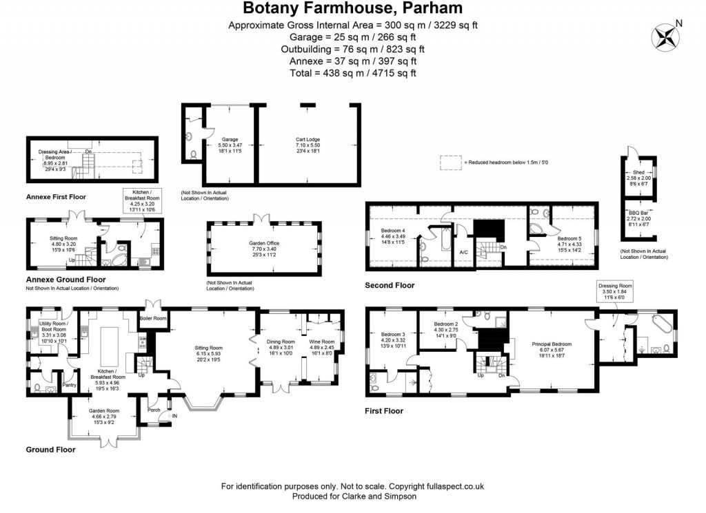 Floorplans For Parham, Near Framlingham, Suffolk