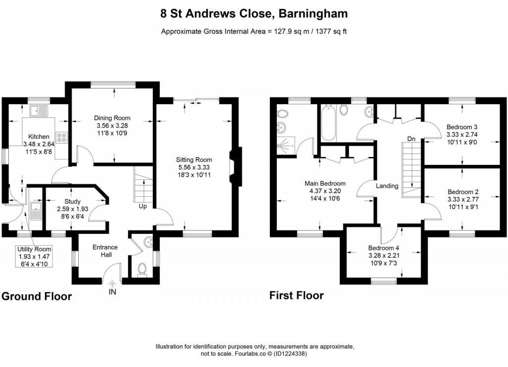 Floorplans For Barningham, Bury St Edmunds, Suffolk