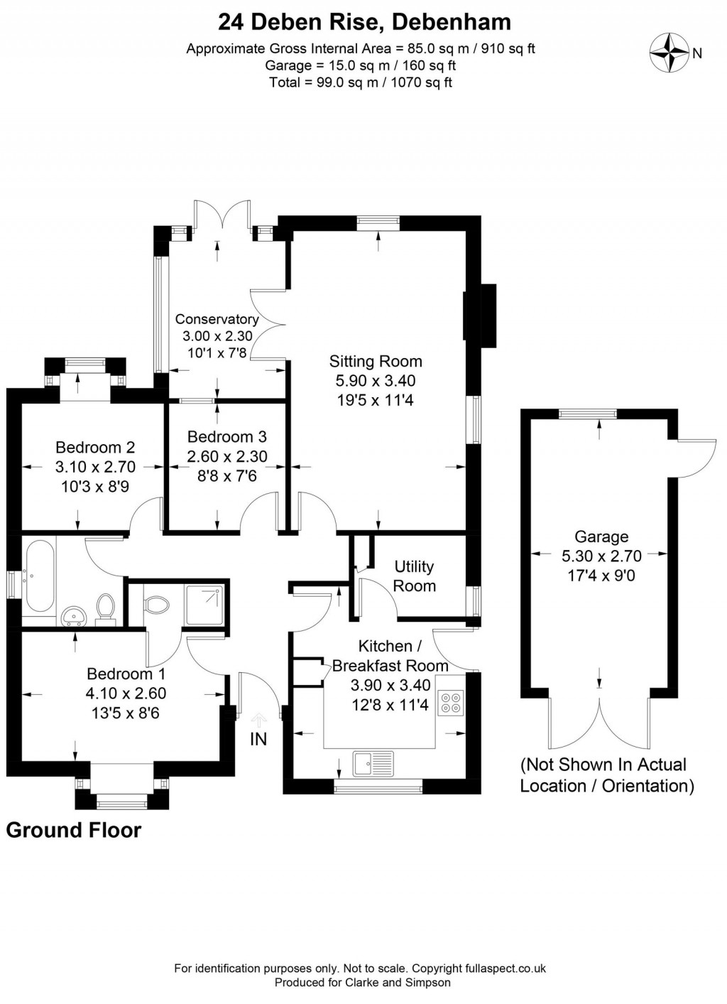 Floorplans For Debenham, Suffolk