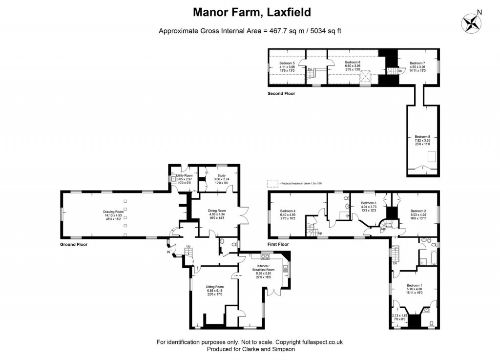 Floorplans For Laxfield, Nr Framlingham, Suffolk