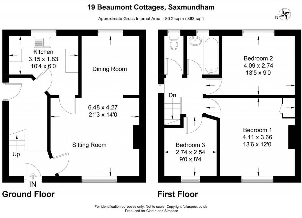 Floorplans For Kelsale, Near Saxmundham, Suffolk