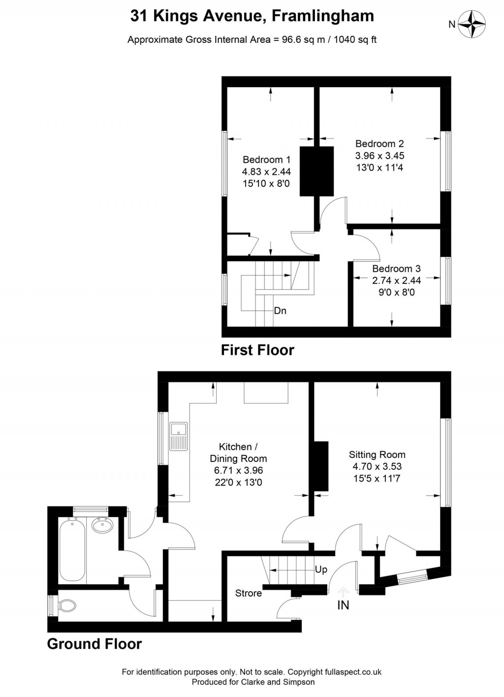 Floorplans For Framlingham, Suffolk