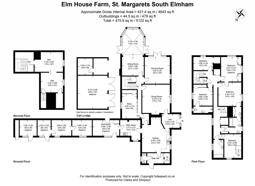 Floorplans For St Margarets South Elmham, Near Bungay, Suffolk 