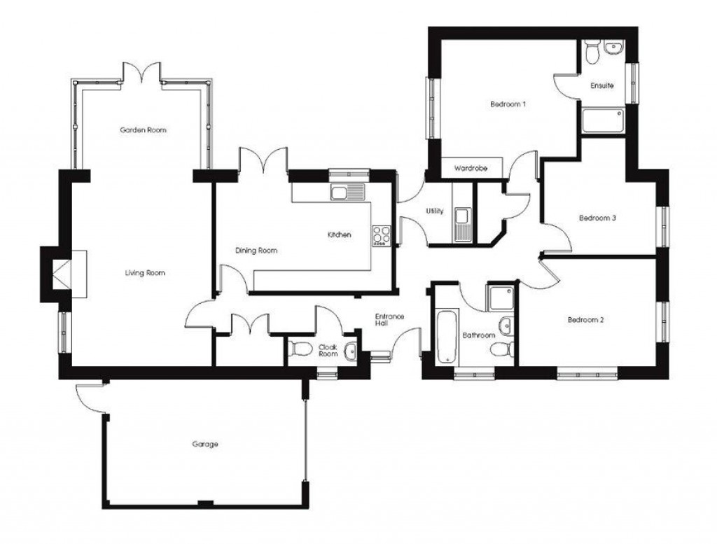 Floorplans For Langshaw Close, Framlingham, Suffolk