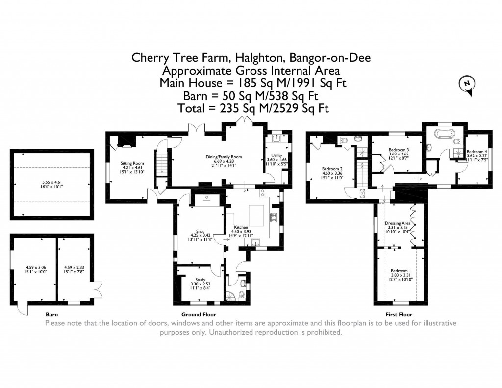 Floorplans For Halghton, Bangor-On-Dee