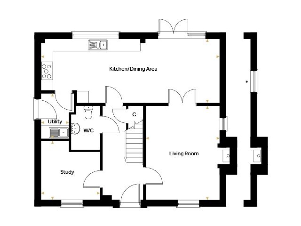 Floorplans For Plot 4 - The Heron, Oak Grove, Eyke, Nr Woodbridge, Suffolk