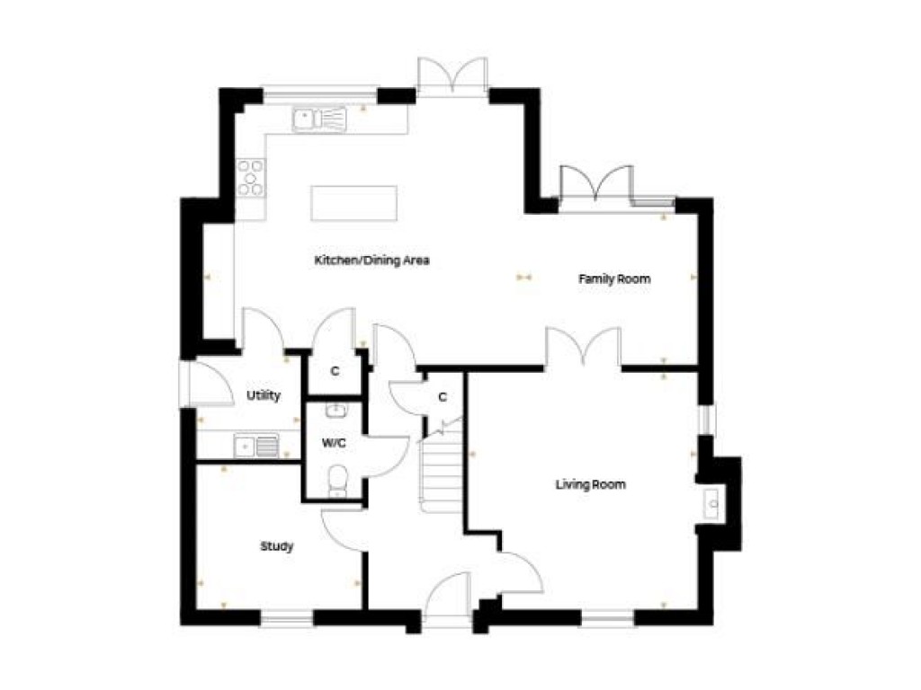 Floorplans For Plot 59 - The Robin, Oak Grove, Eyke, Nr Woodbridge, Suffolk