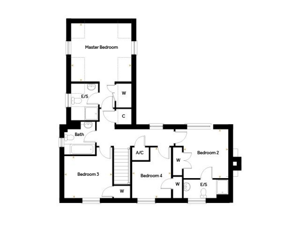Floorplans For Plot 64 - The Sandpiper, Oak Grove, Eyke, Nr Woodbridge, Suffolk