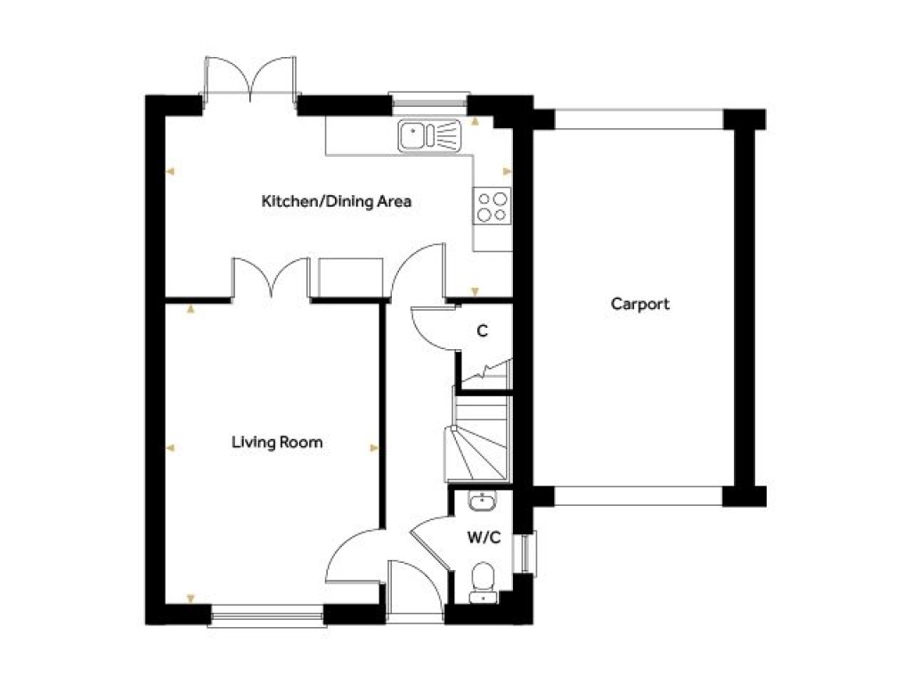 Floorplans For Plot 62 - The Brambling, Oak Grove, Eyke, Nr Woodbridge, Suffolk