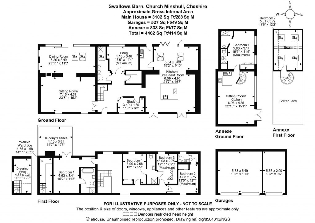 Floorplans For Church Minshull, Cheshire