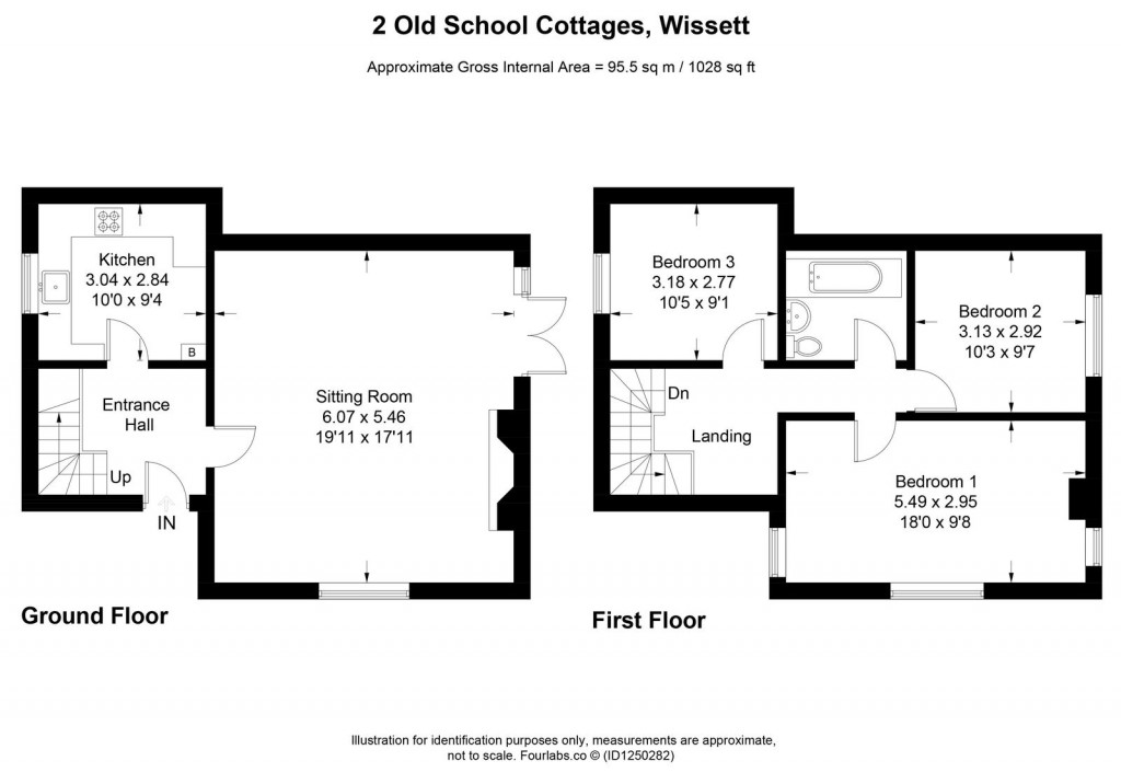 Floorplans For Wissett, Nr Halesworth, Suffolk 