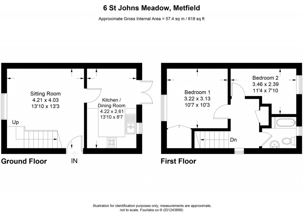 Floorplans For Metfield, Near Harleston, Suffolk