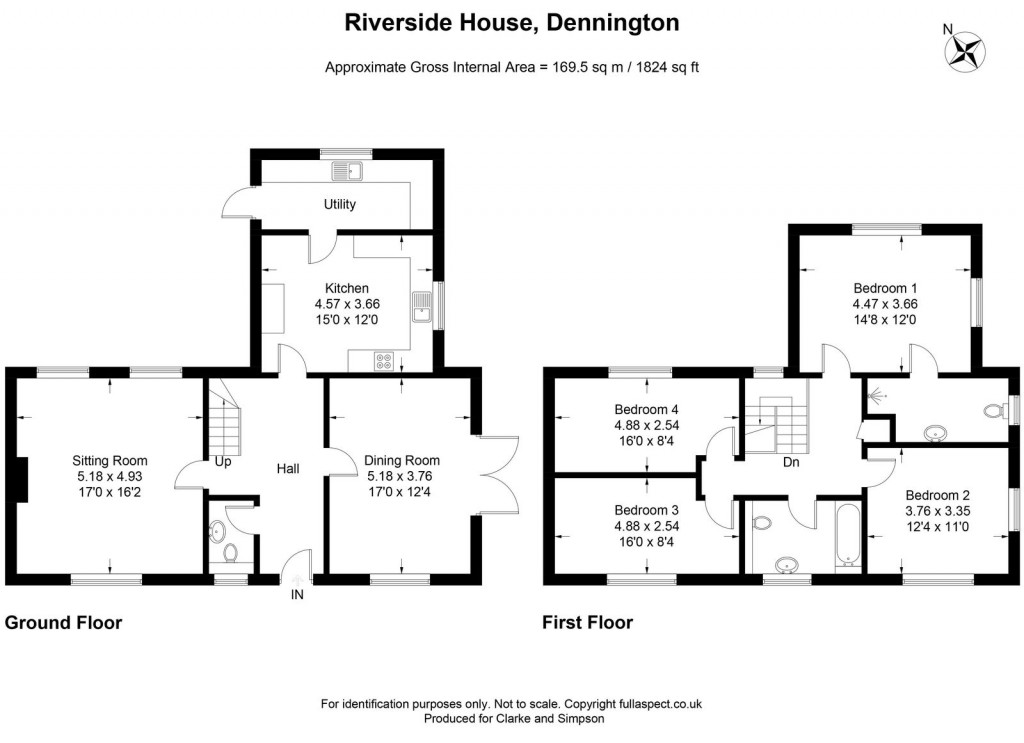 Floorplans For Capons Green, Dennington, Woodbridge, Suffolk, IP13 8JH
