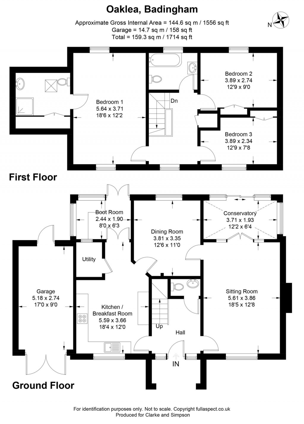Floorplans For Badingham, Near Framlingham, Suffolk