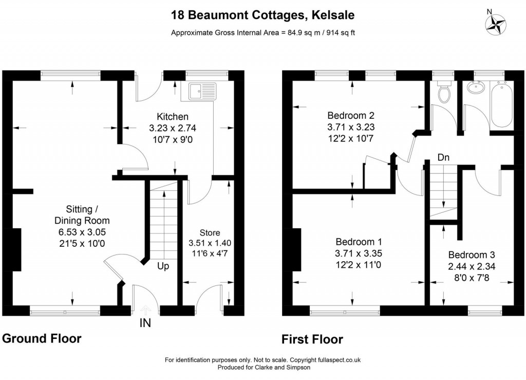 Floorplans For Kelsale, Near Saxmundham, Suffolk