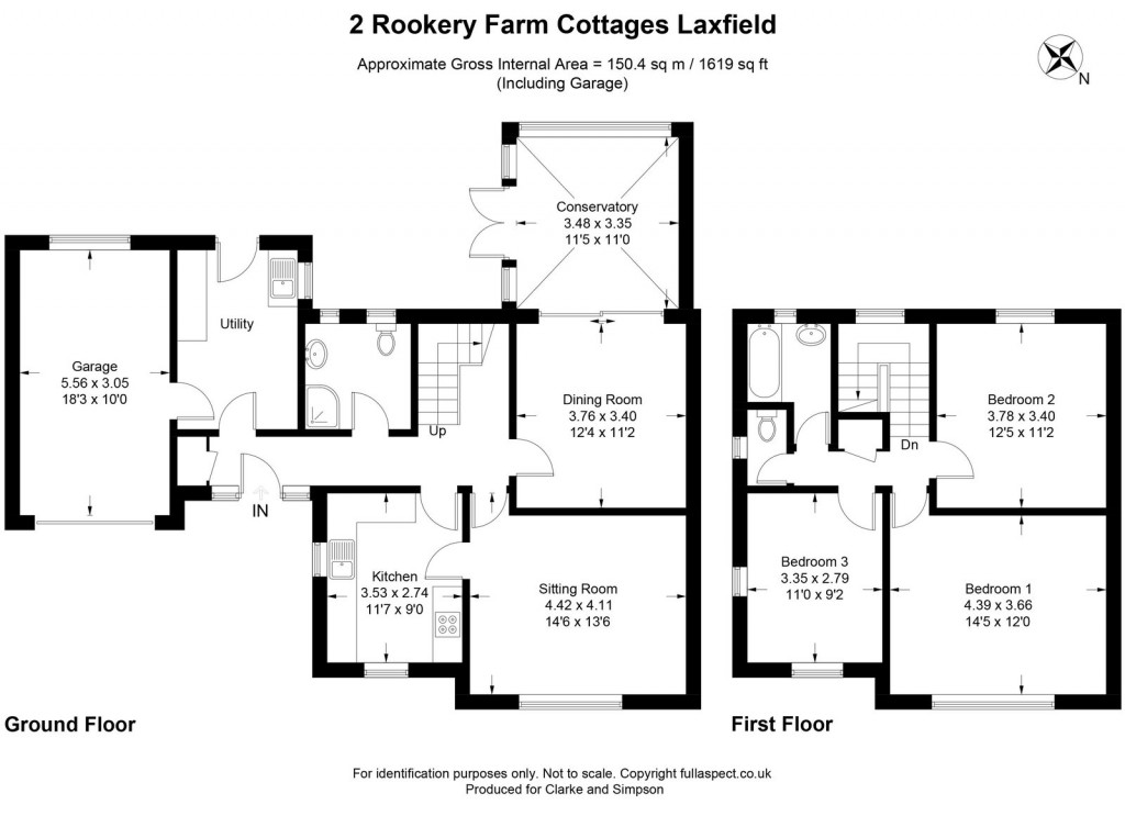 Floorplans For Laxfield, Nr Woodbridge, Suffolk