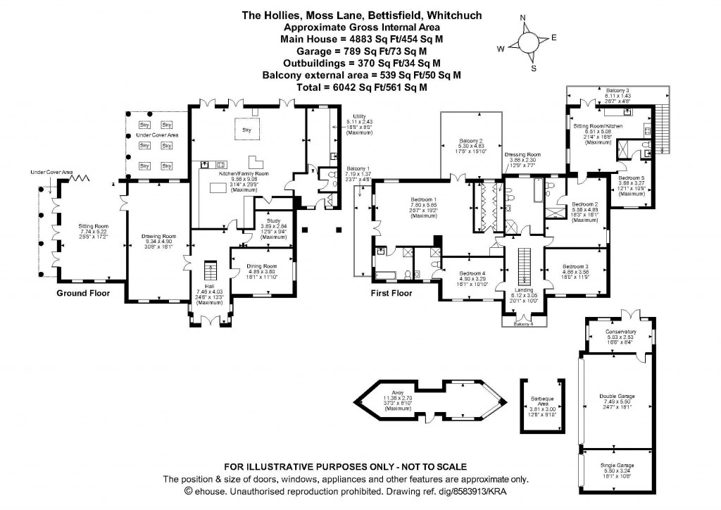 Floorplans For Bettisfield, Near Whitchurch