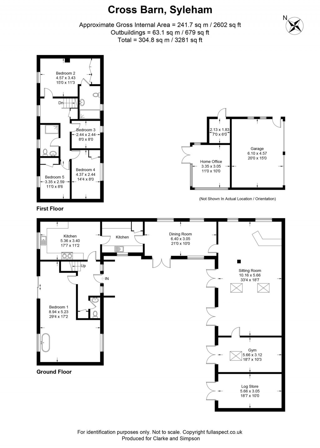 Floorplans For Syleham, Nr Diss, Suffolk
