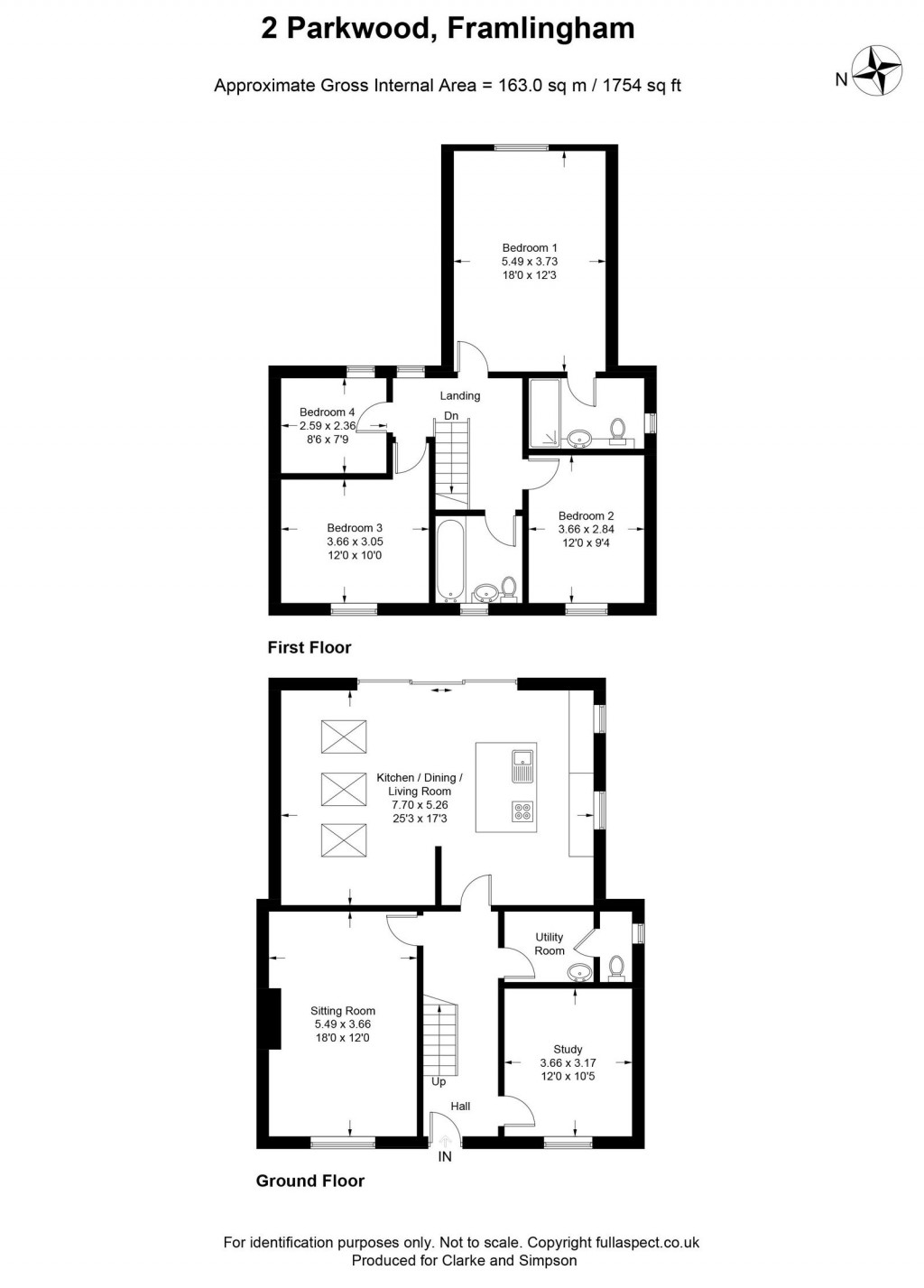 Floorplans For Framlingham, Suffolk