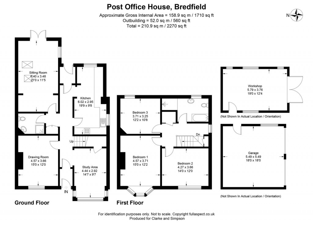 Floorplans For Bredfield, Nr Woodbridge, Suffolk