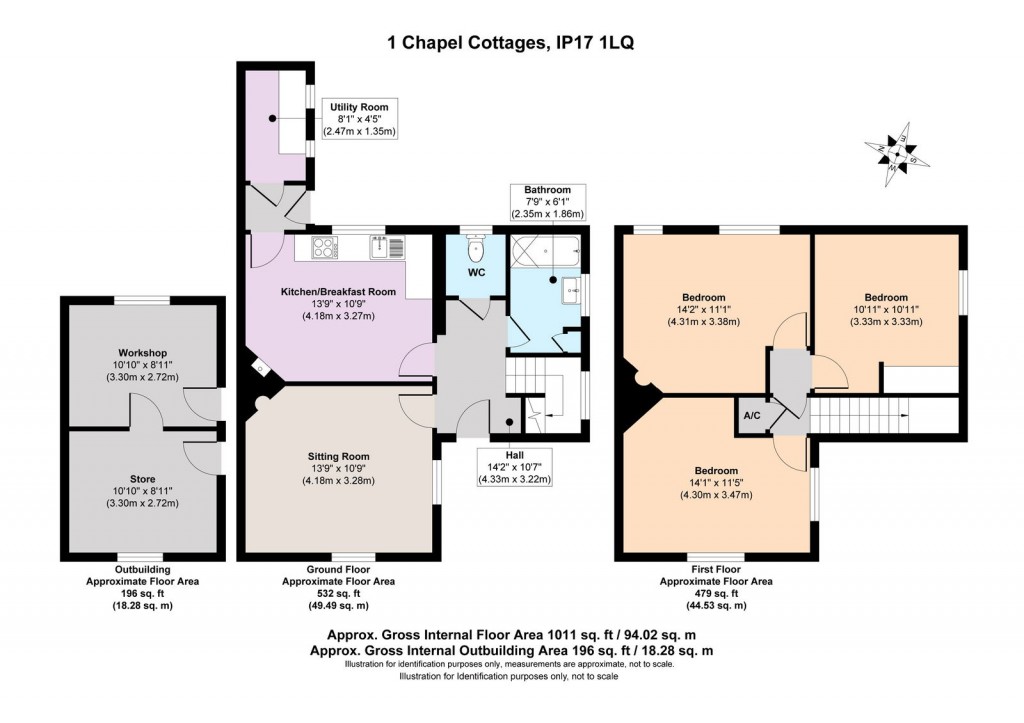 Floorplans For Stratford-St-Andrew, Nr Saxmundham, Suffolk