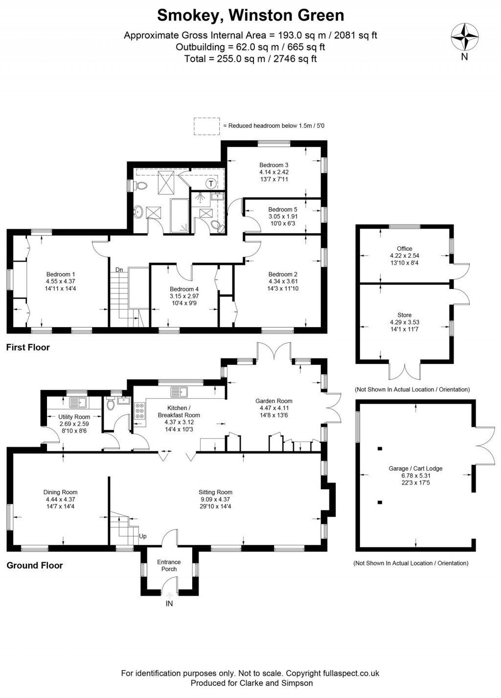 Floorplans For Winston, Nr Debenham, Suffolk
