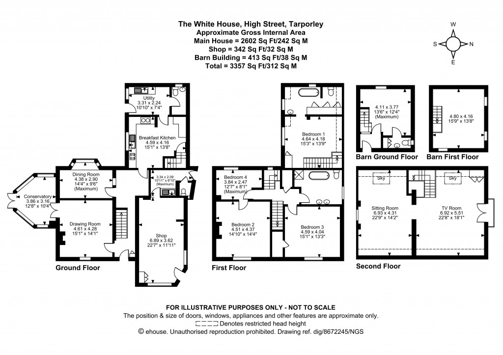 Floorplans For Tarporley, Cheshire
