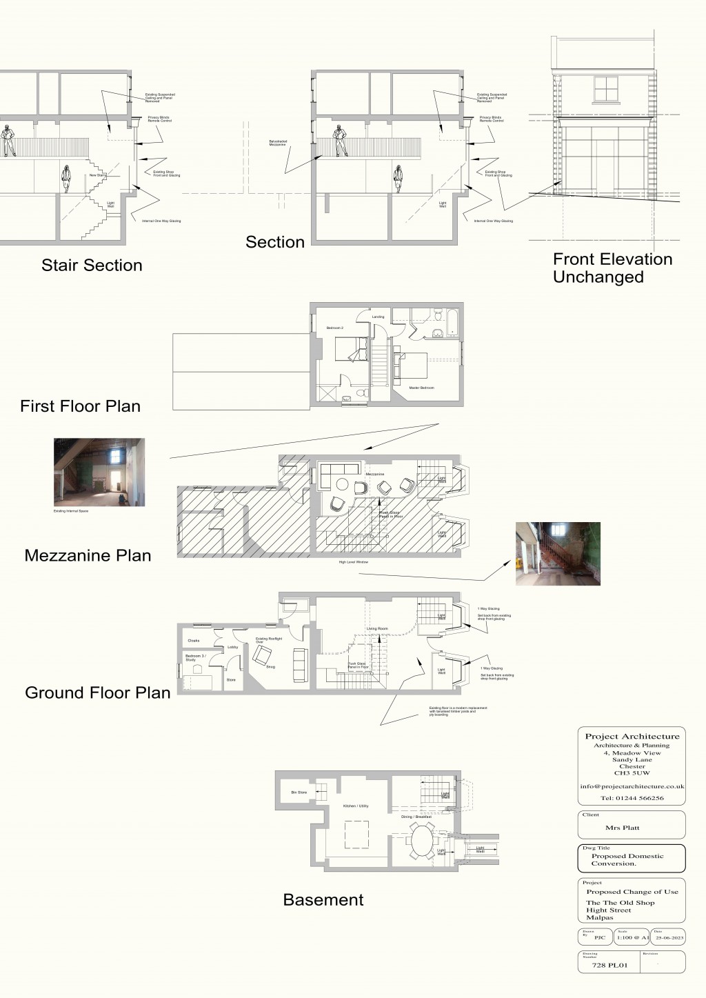 Floorplans For Church Street, Malpas