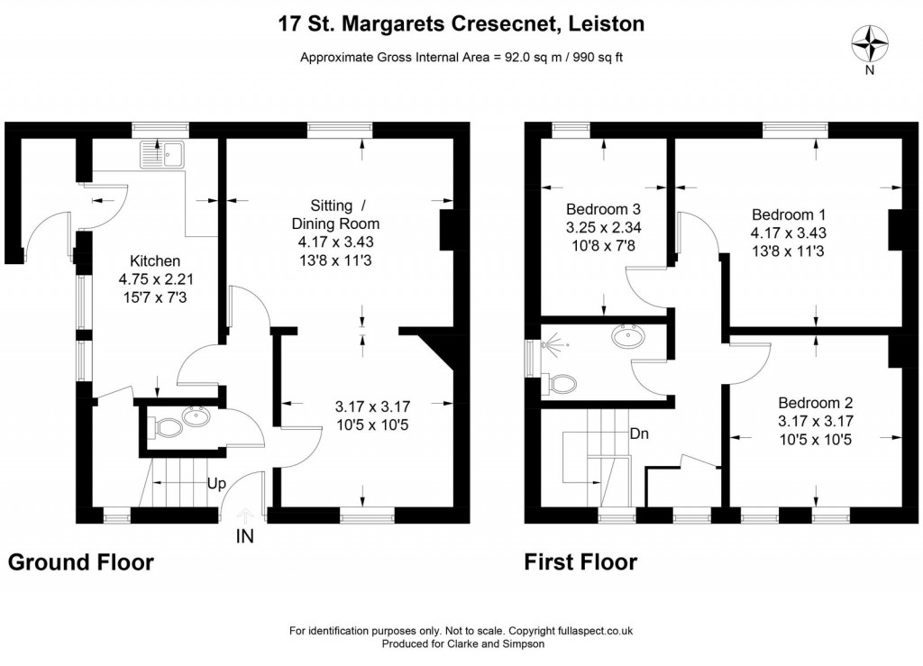 Floorplans For Leiston, Suffolk