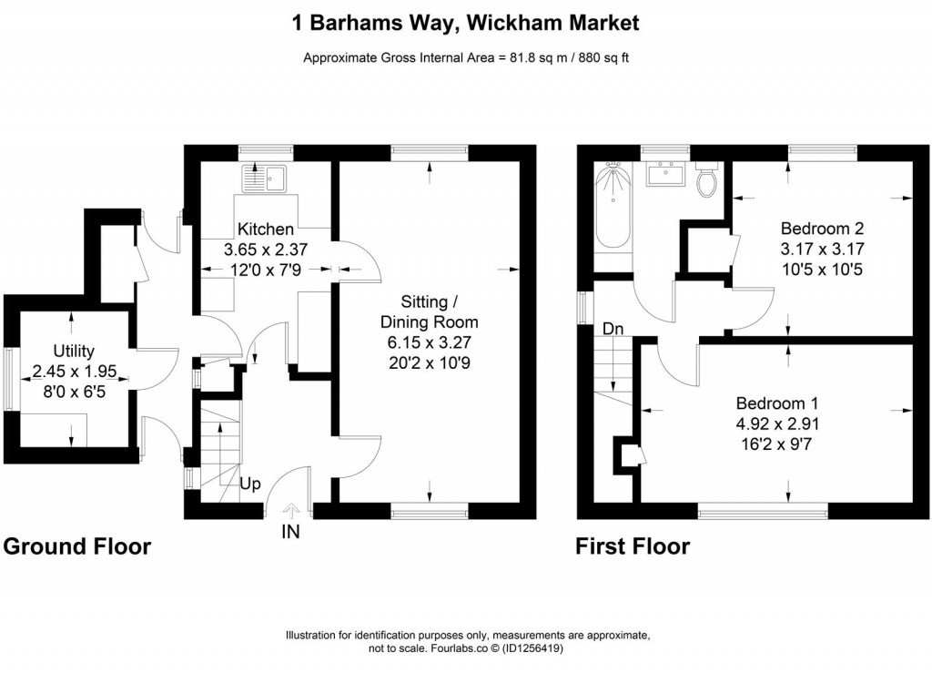 Floorplans For Wickham Market, Nr Woodbridge, Suffolk