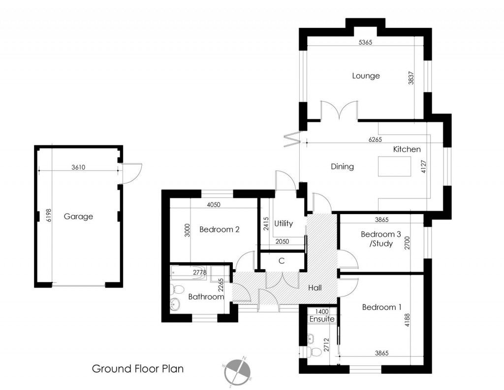 Floorplans For Bedfield, Nr Framlingham, Suffolk 
