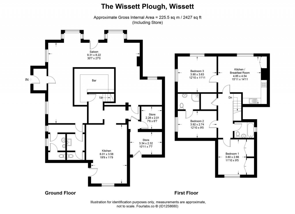 Floorplans For Wissett, Nr Halesworth, Suffolk