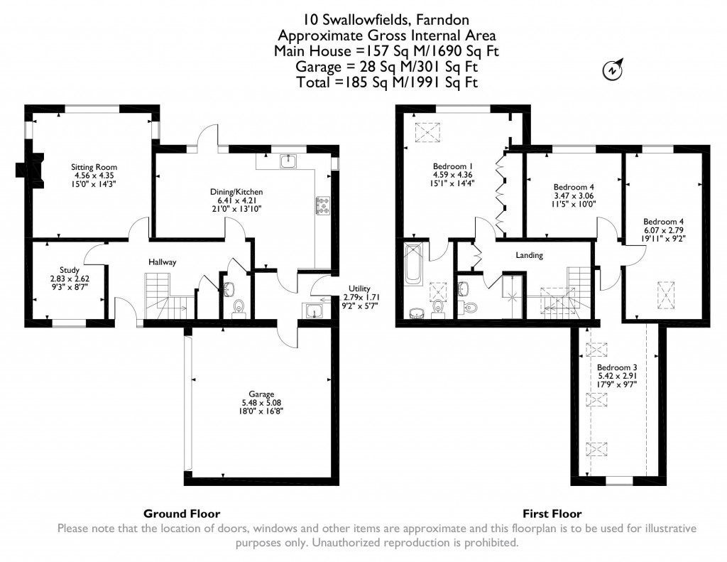 Floorplans For Farndon, Cheshire
