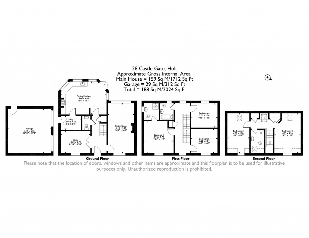 Floorplans For Castle Gate, Holt