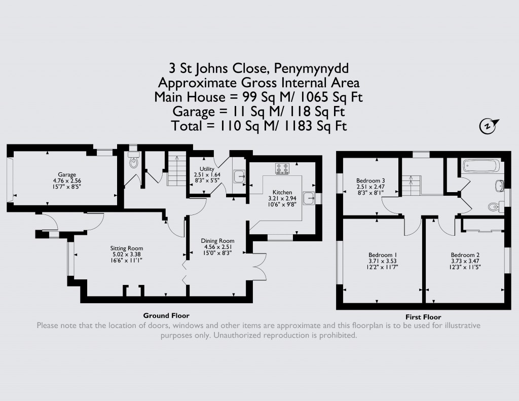 Floorplans For Penymynydd, Near Chester